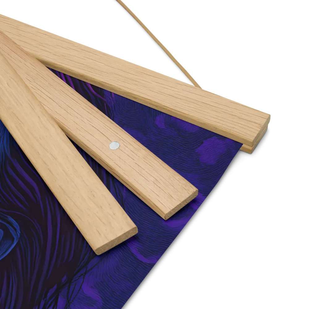 Echoes of Anguish | Poster With Oak Wood Hanger | 16″×16″