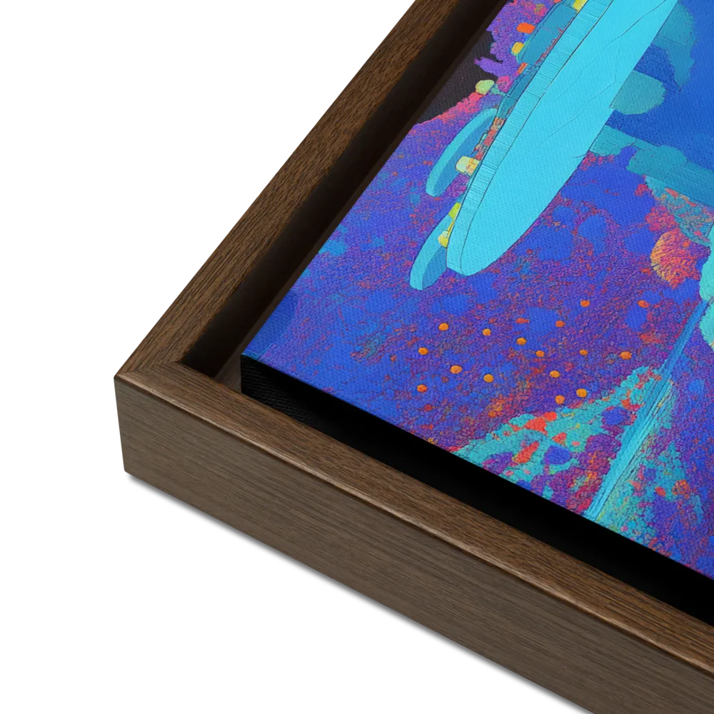 Reflections of Serenity | Canvas with Brown Frame | 12″×12″
