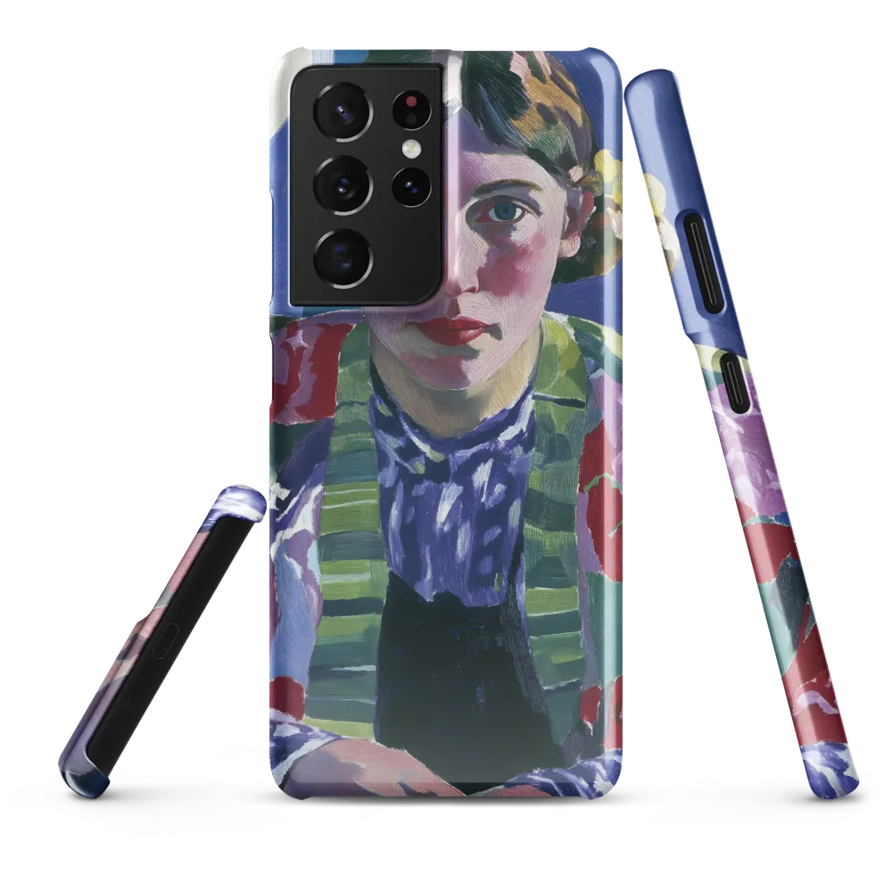Vibrant Gaze: A Modernist Portrait
