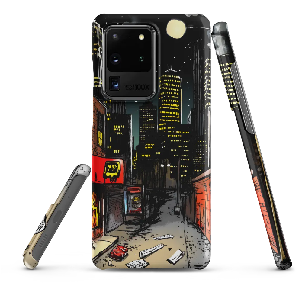 Nocturnal Cityscape: The Hidden Alley | Phone Case |  S20 Ultra | Snap Case | Matte