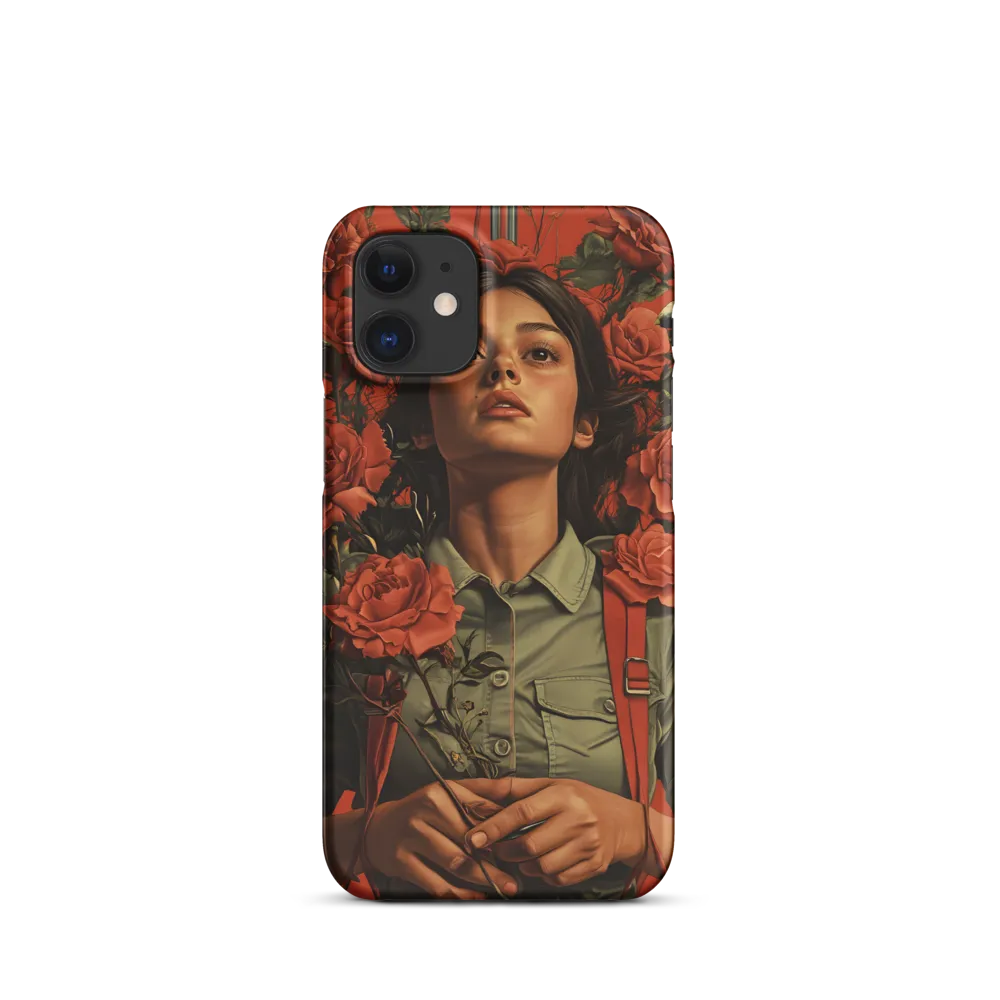 Harmony and Strength: A Portrait Among Roses