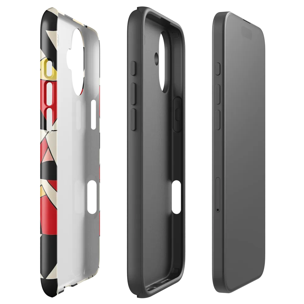 Dynamic Geometric Harmony | Phone Case |  16 Plus | Tough Case | Glossy