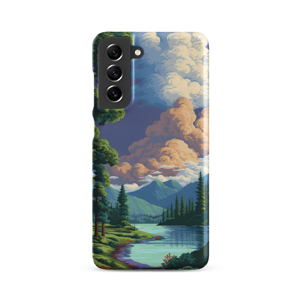 Serenity in Nature: A Lush Landscape | Phone Case |  S21 FE | Snap Case | Matte