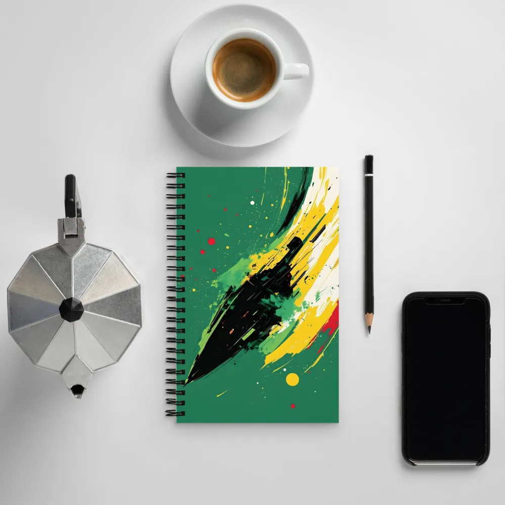 Velocity in Motion | Spiral Notebook