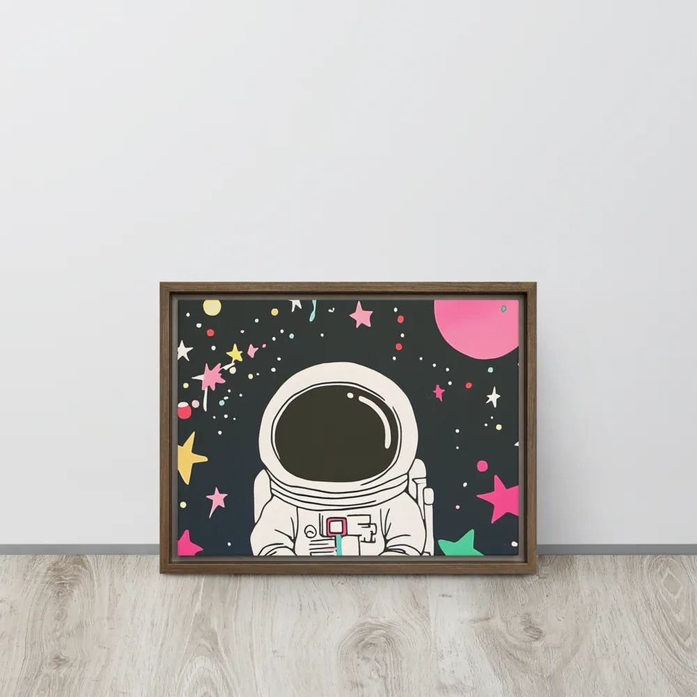 Cosmic Dreamer | Canvas with Brown Frame | 12″×16″