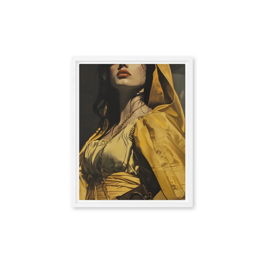 Veiled Confidence | Canvas with White Frame | 11″×14″