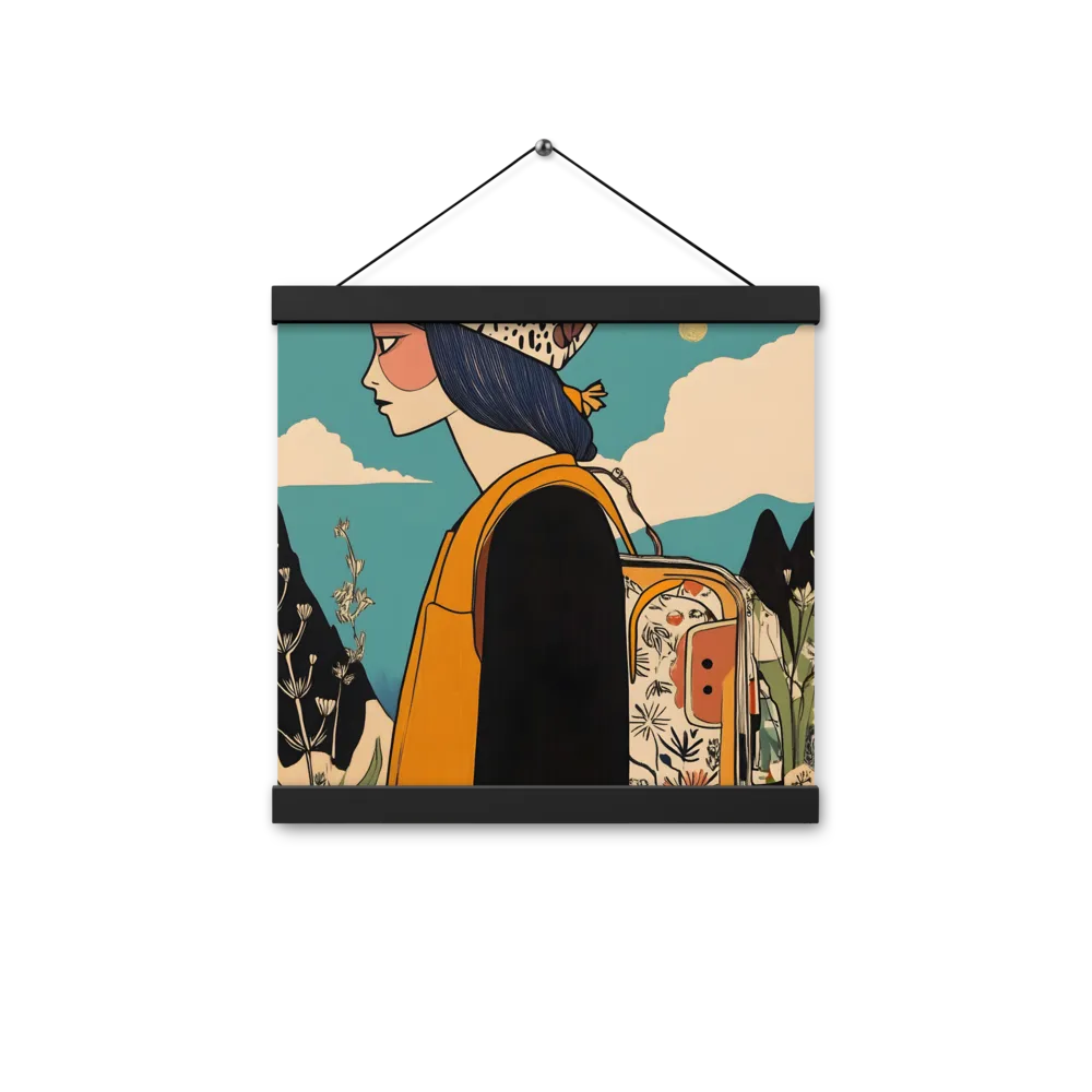Journey's Serenity | Poster With Black Wood Hanger | 12″×12″