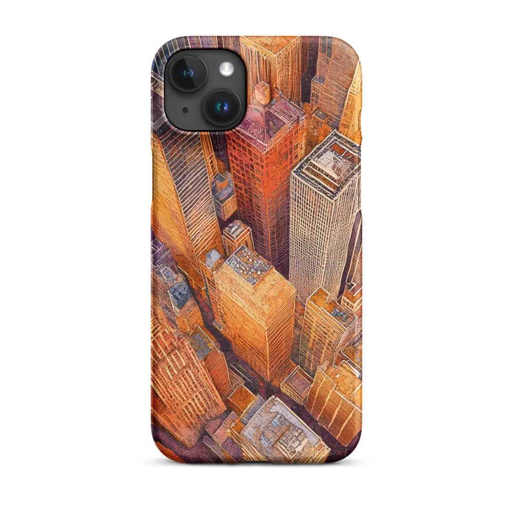 Urban Symphony in Orange and Purple