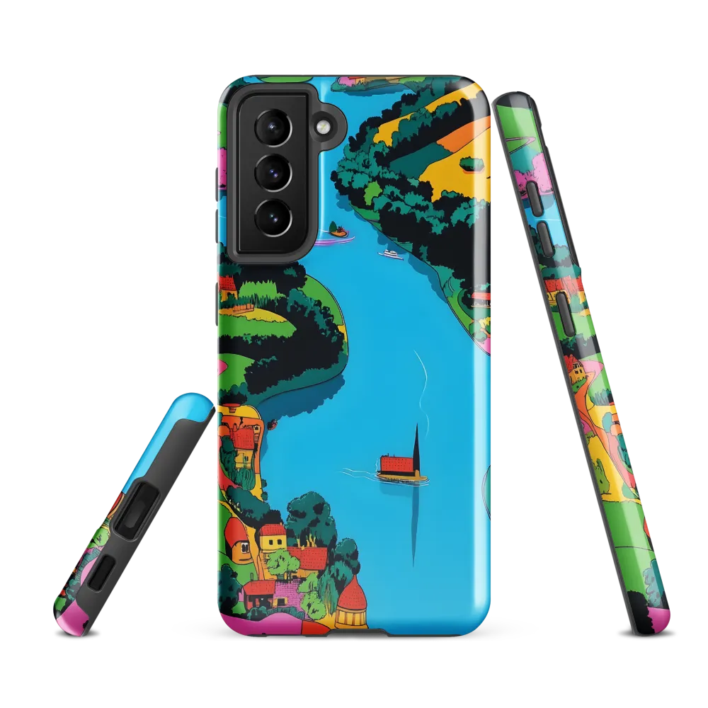 Whimsical River Landscape