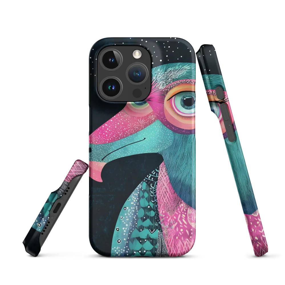 Whimsical Vulture: A Dance of Colors | Phone Case |  16 Pro | Snap Case | Matte
