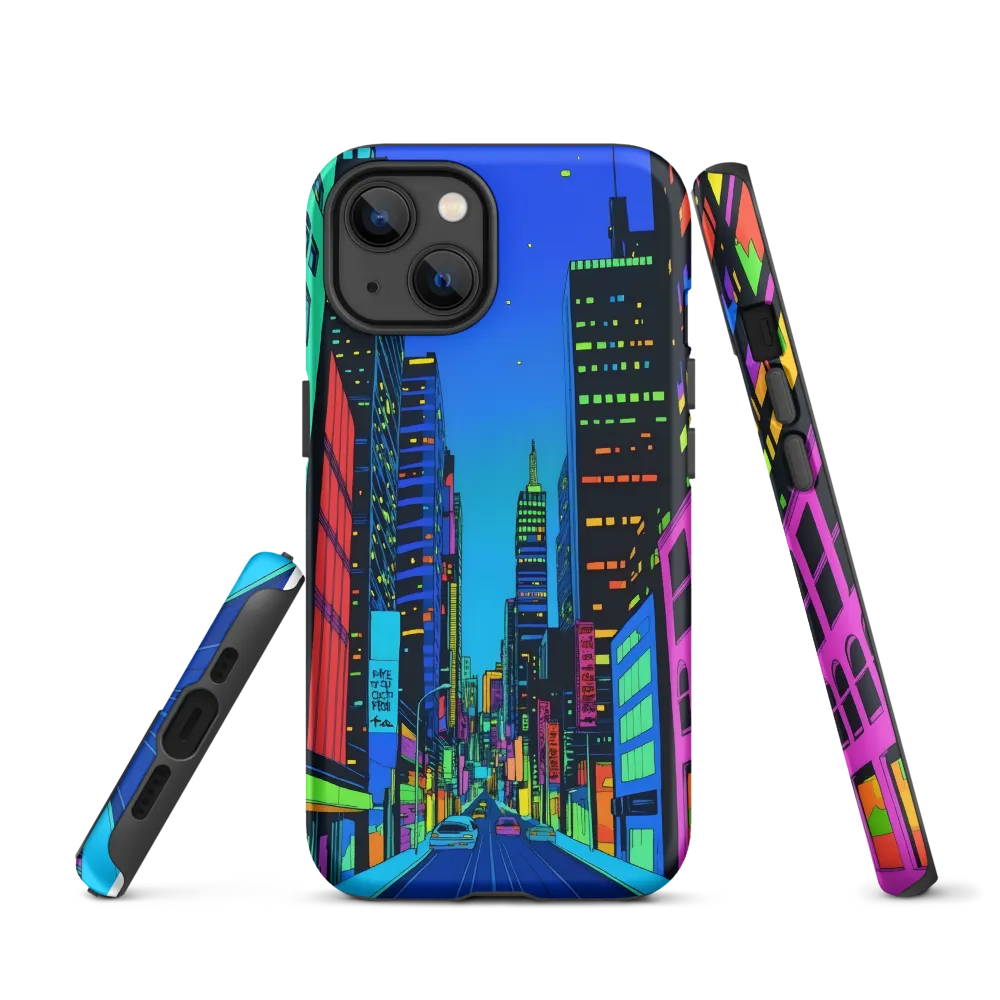 Neon Dreamscape: A Futuristic City at Dusk