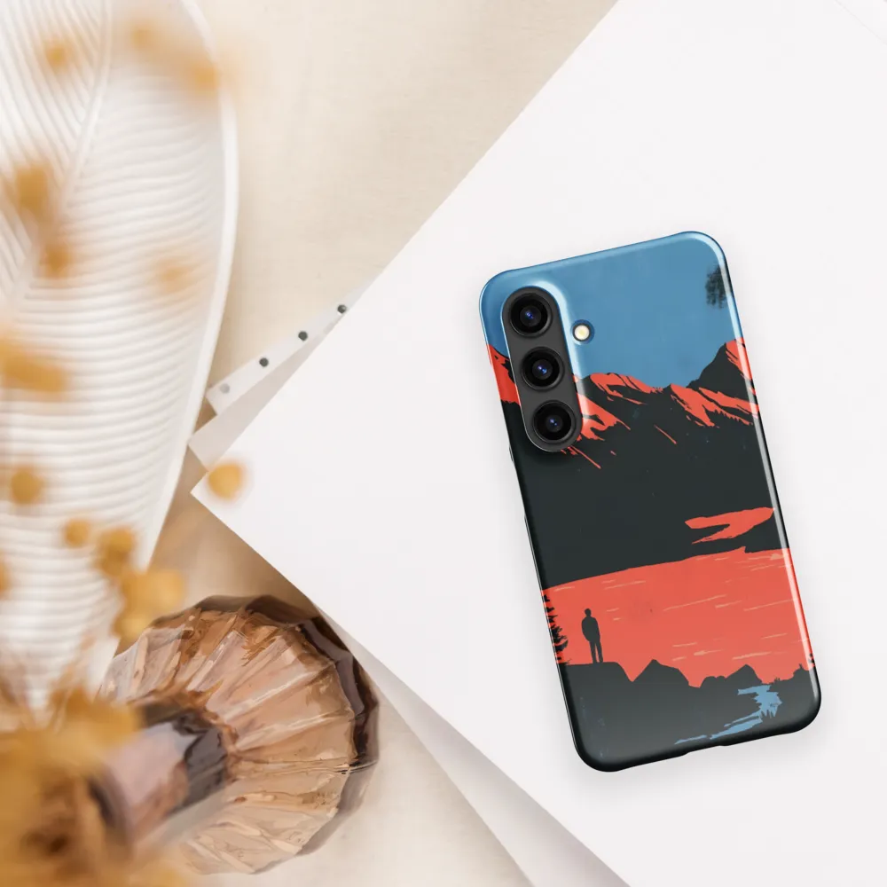 Serenity in Contrast | Phone Case |  S24 | Snap Case | Glossy