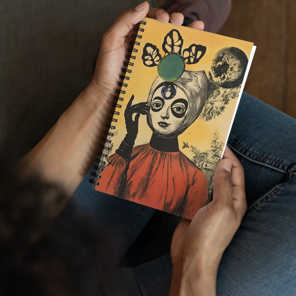 Enigmatic Portrait of Surrealism | Spiral Notebook