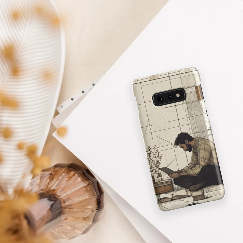Quiet Reflections in Line | Phone Case |  S10e | Snap Case | Matte