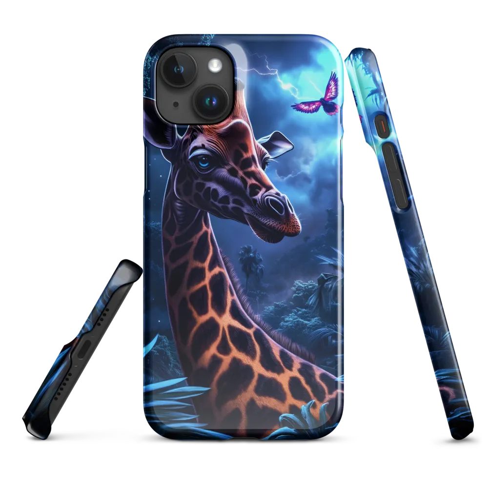 Mystical Giraffe in Twilight Jungle