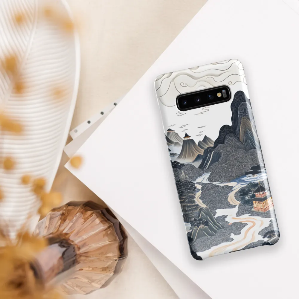 Harmony of Mountains and Temples | Phone Case |  S10 Plus | Snap Case | Glossy