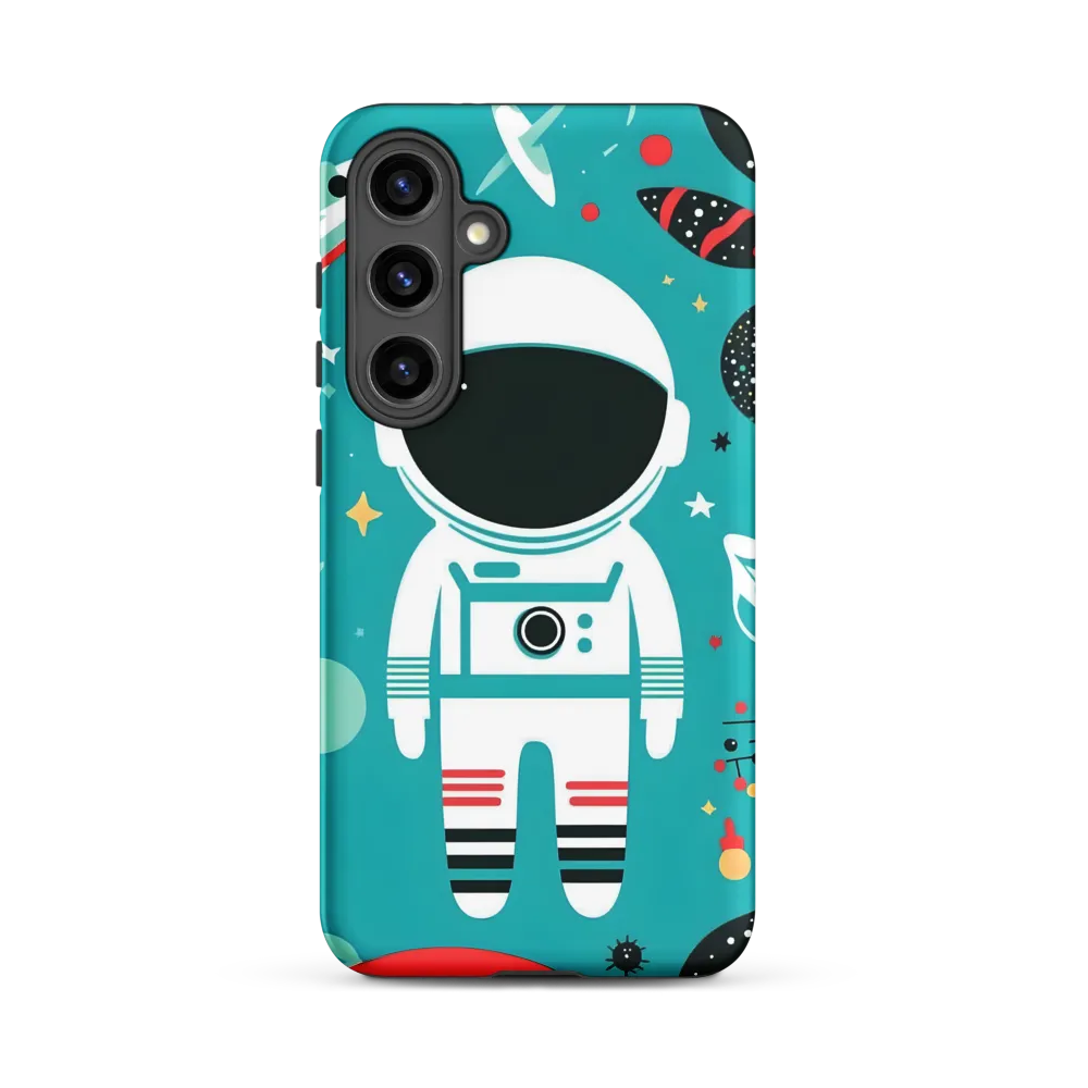 Whimsical Astronaut in Cosmic Wonderland