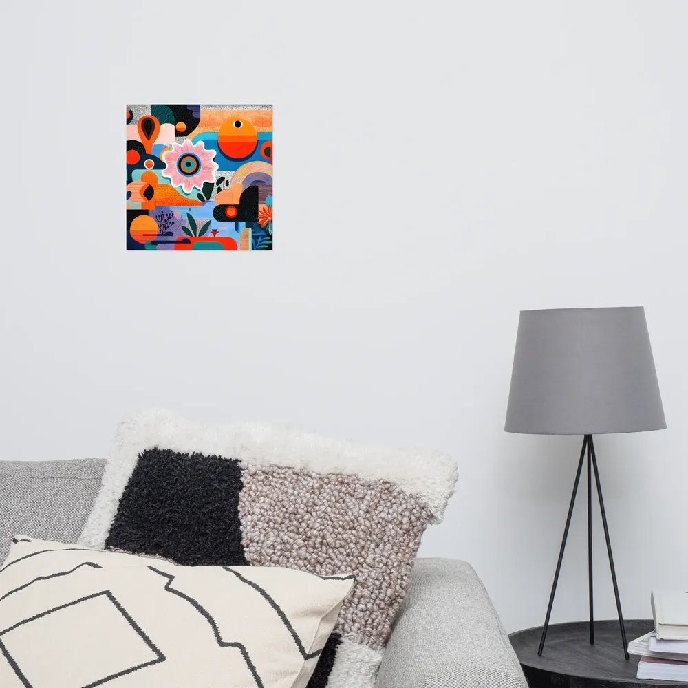 Blooming Geometry 
 Poster | 12″x 12″