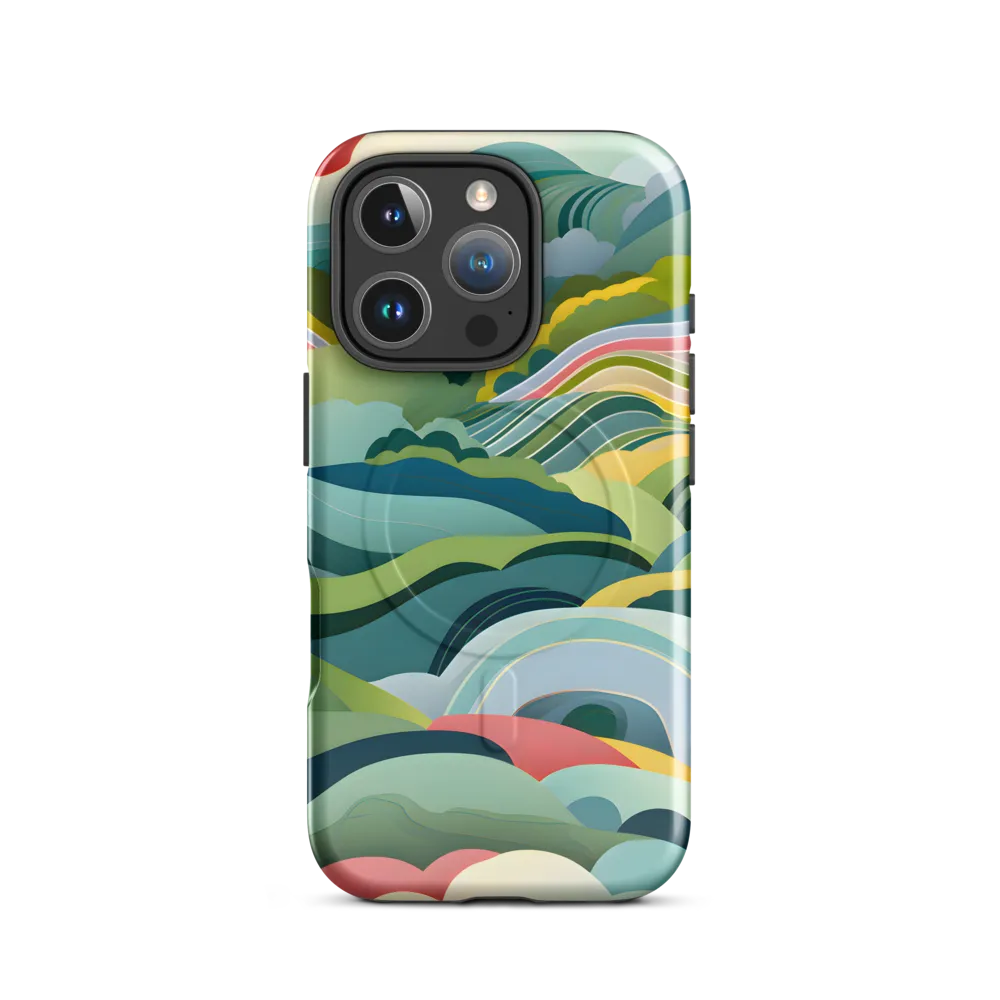 Waves of Serenity | Phone Case |  16 Pro | MagSafe® Tough Case | Glossy