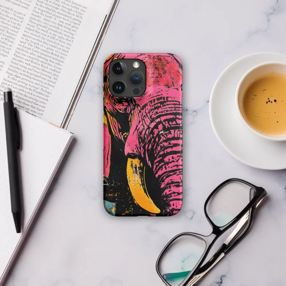 Bold Encounter: The Vibrant Elephant | Phone Case |  16 Pro Max | Snap Case | Matte