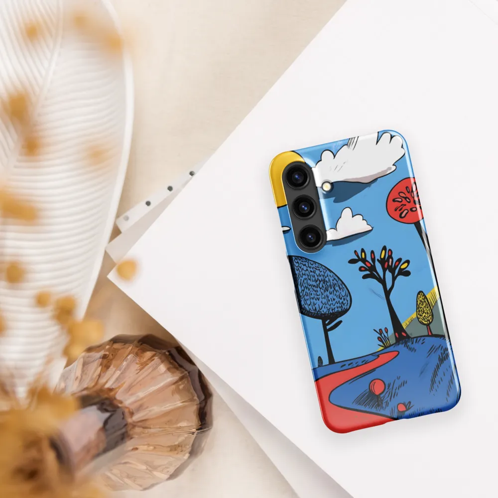 Whimsical Pathways Through a Colorful Landscape