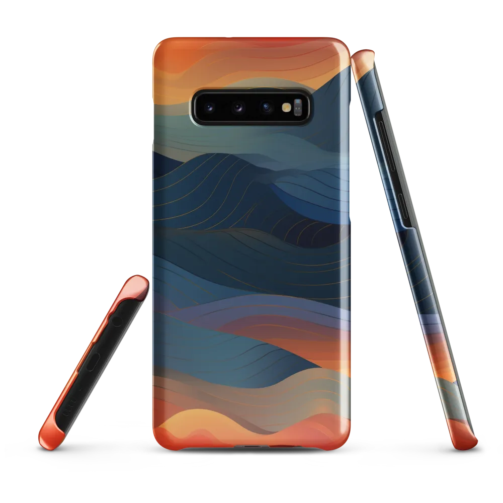 Harmonious Waves at Dusk | Phone Case |  S10 Plus | Snap Case | Glossy