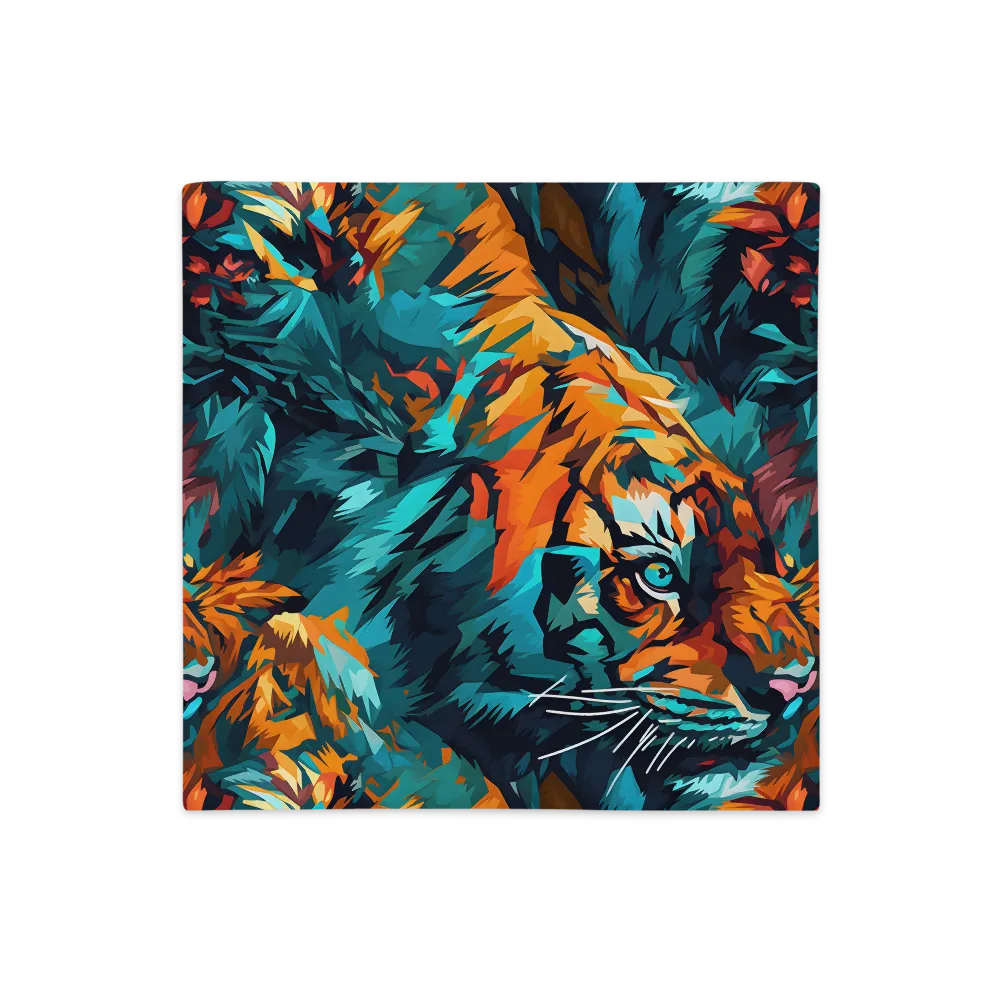 Dynamic Essence of the Tiger | Pillow Case | 18″×18″