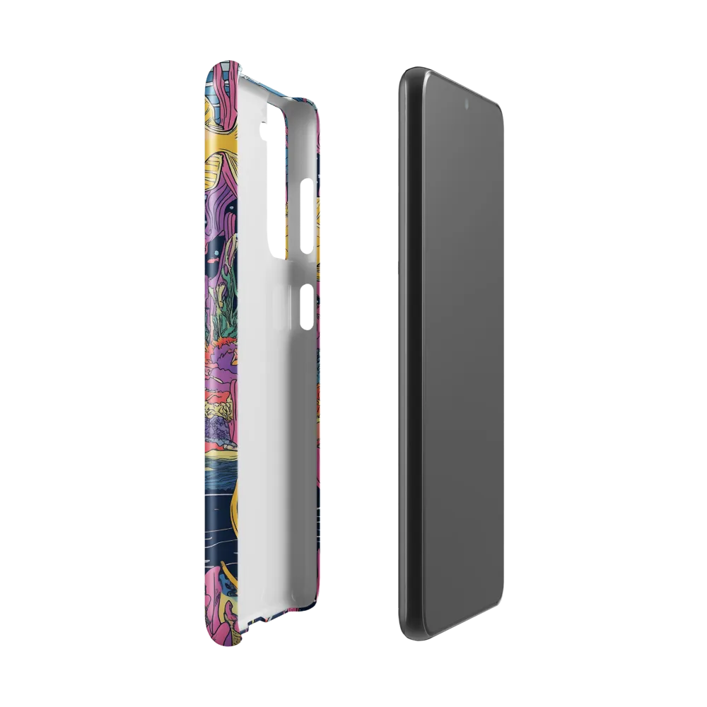 Underwater Dreamscape: A Playful Encounter | Phone Case |  S21 | Snap Case | Glossy