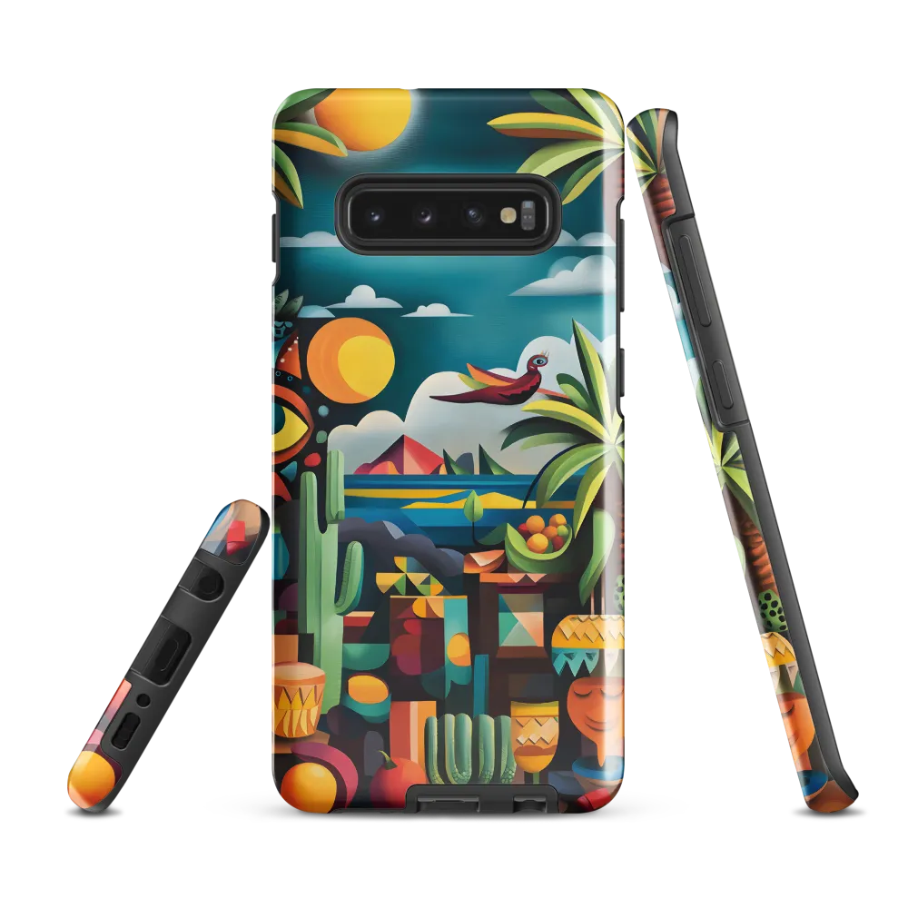 Whimsical Oasis | Phone Case |  S10 Plus | Tough Case | Glossy