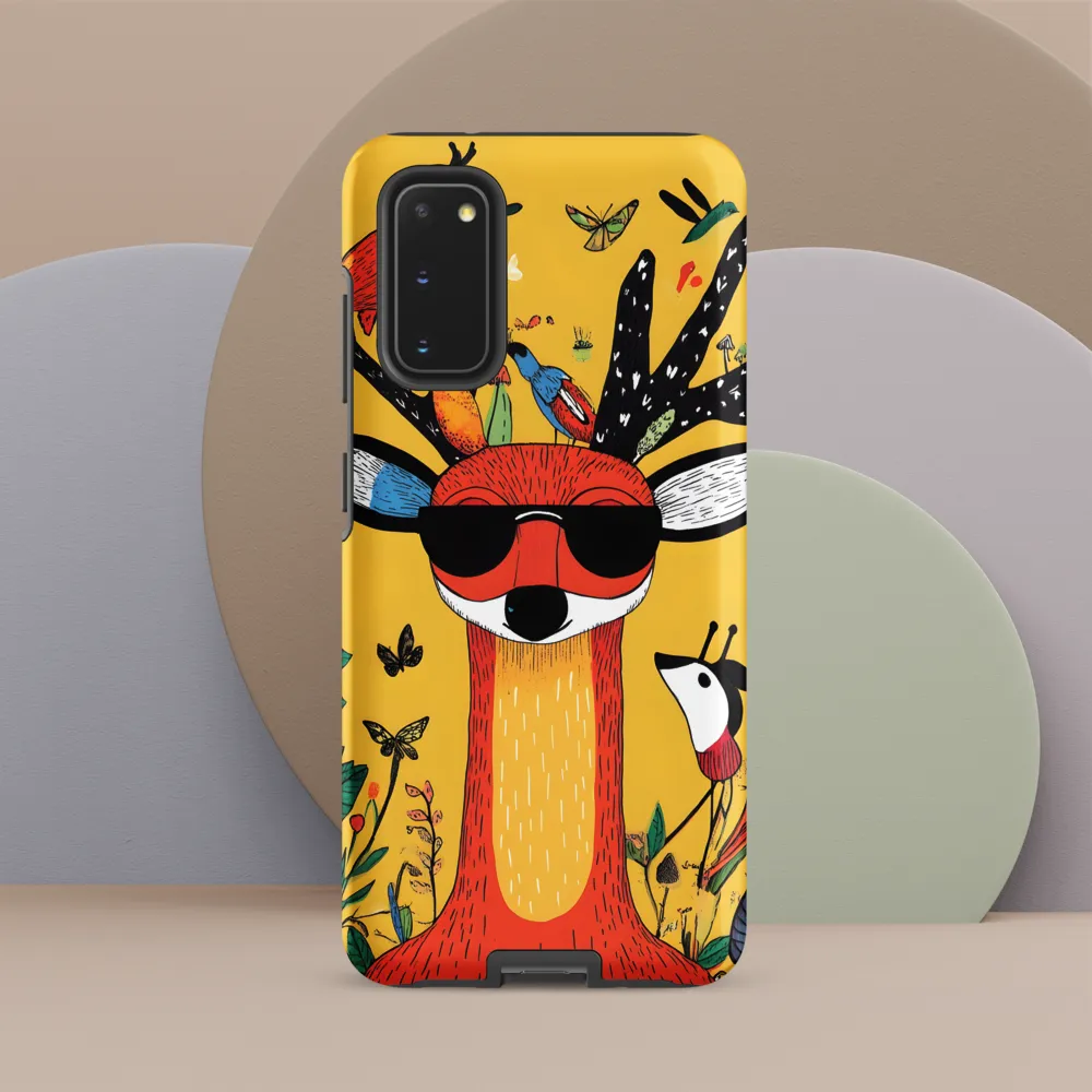 Playful Deer with Sunglasses