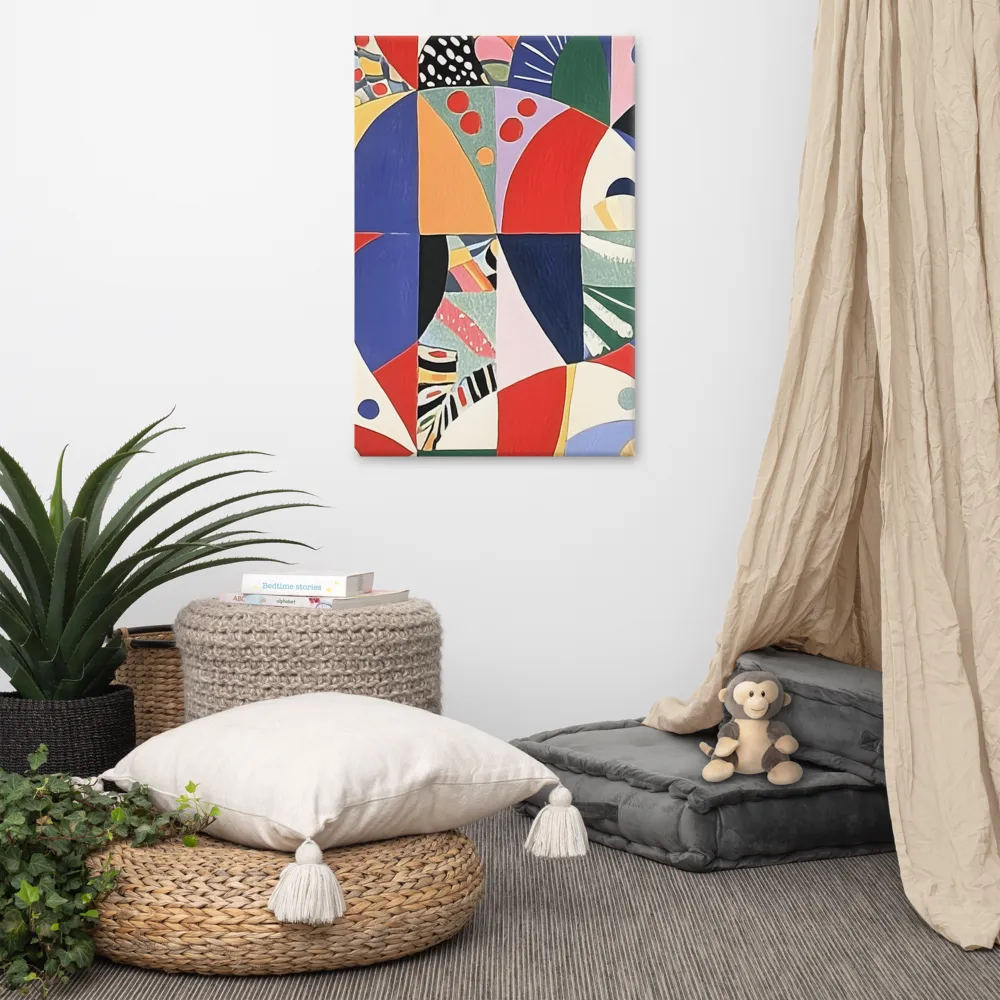 Dynamic Mosaic Symmetry | Canvas | 24″×36″