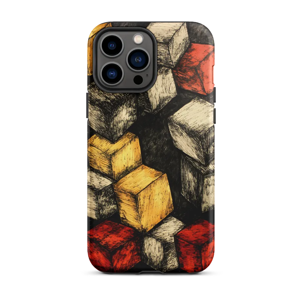 Dynamic Cubes: An Exploration in Color and Form | Phone Case |  13 Pro Max | Tough Case | Matte