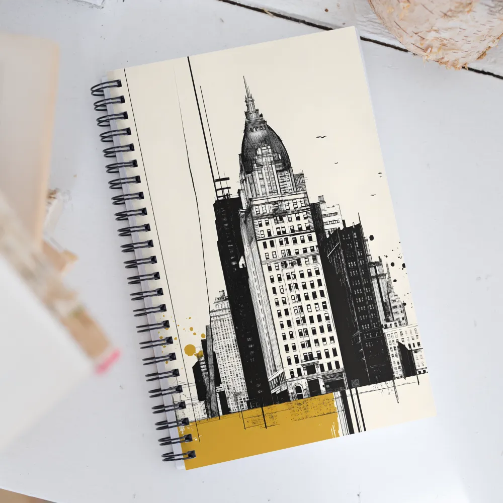 Urban Elegance: A Modern Cityscape | Spiral Notebook