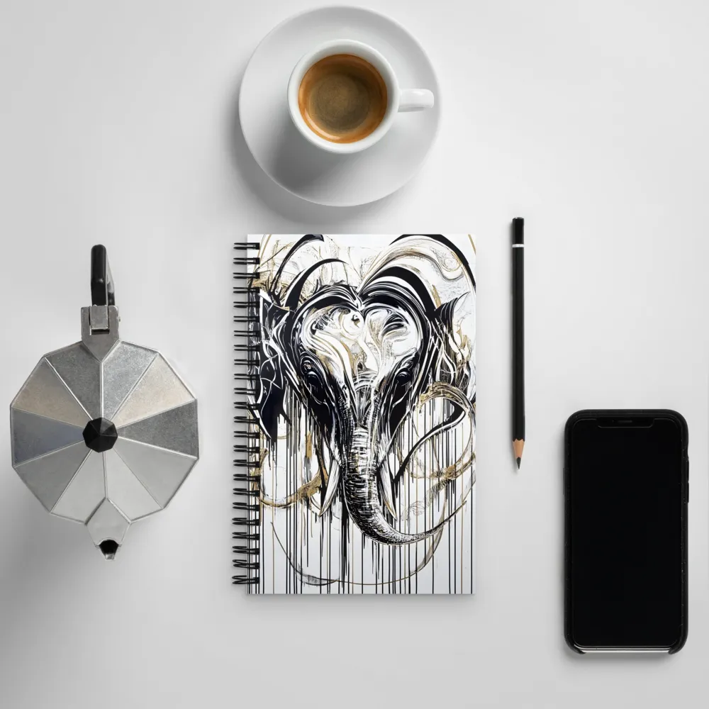 Majestic Elegance: The Heart of an Elephant | Spiral Notebook