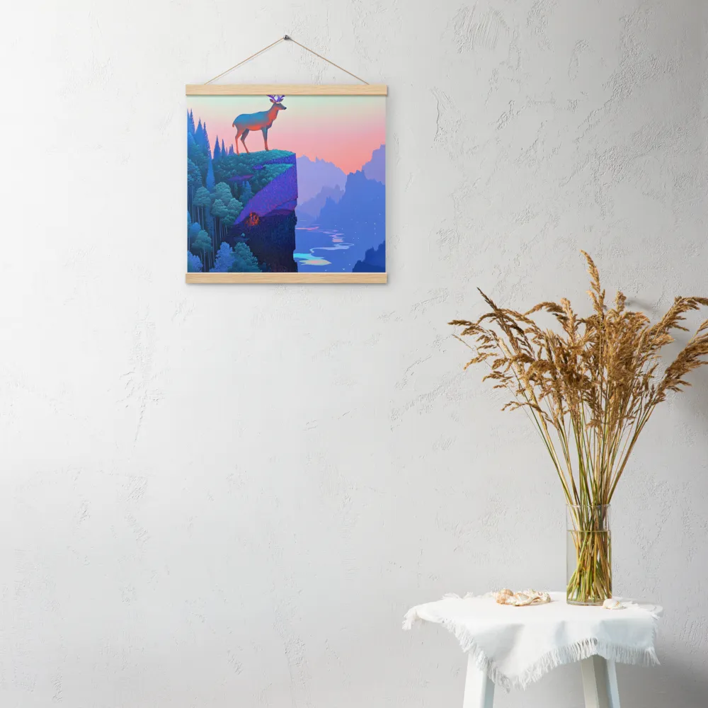 Majestic Refuge | Poster With Oak Wood Hanger | 16″×16″