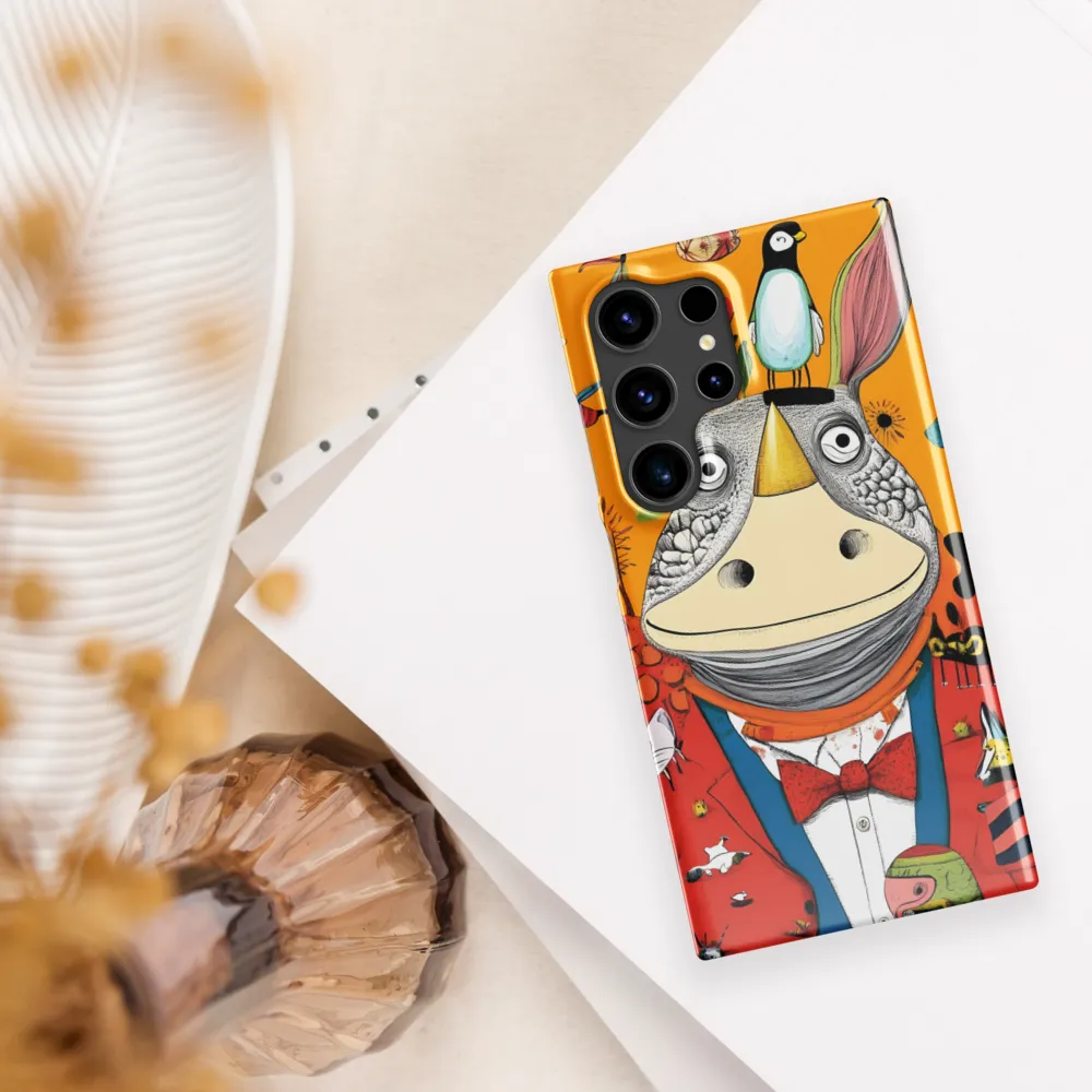 Whimsical Rhinoceros: A Playful Encounter