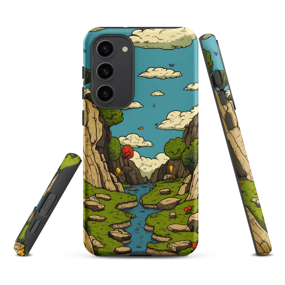 Whimsical Serenity: A Canyon Landscape