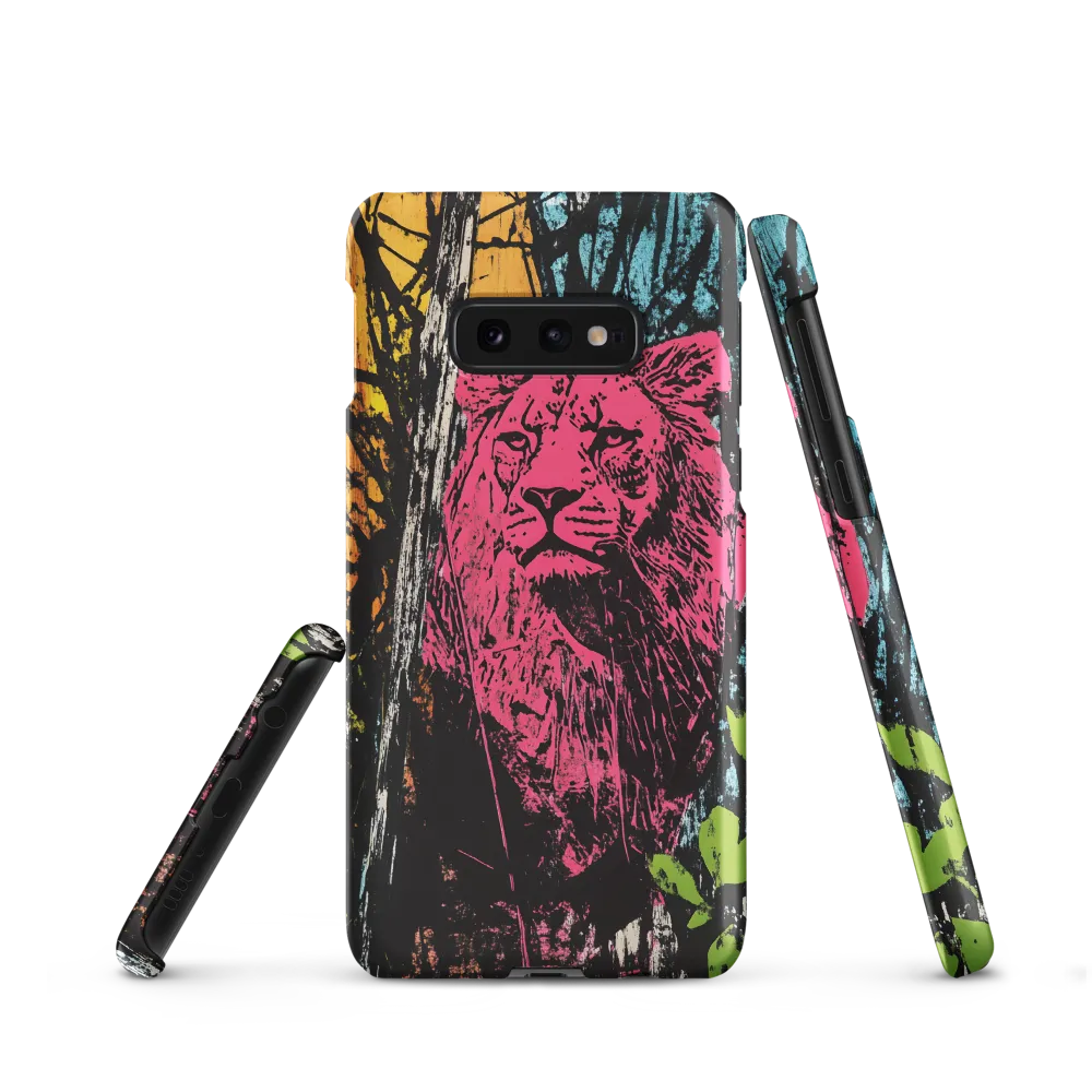 Fierce Vibrance: The Pink Lion | Phone Case |  S10e | Snap Case | Matte