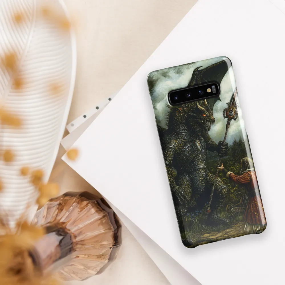 The Confrontation: Dragon vs. Wizard | Phone Case |  S10 Plus | Snap Case | Glossy