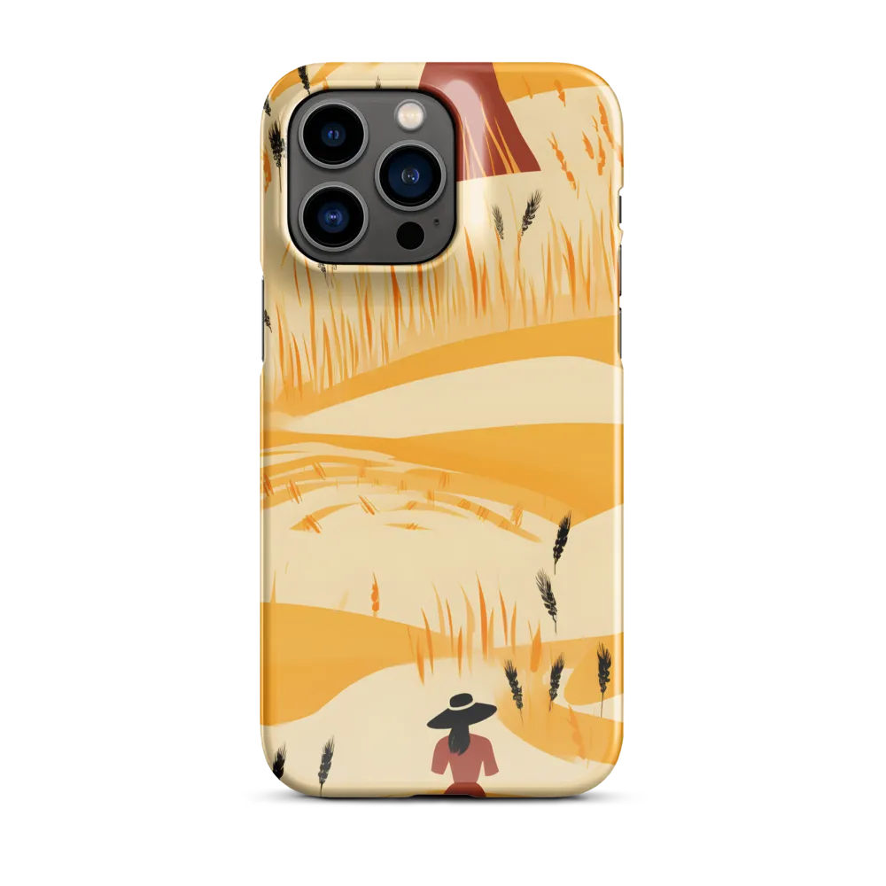 Embracing the Fields: A Floral Journey | Phone Case |  14 Pro Max | Snap Case | Glossy