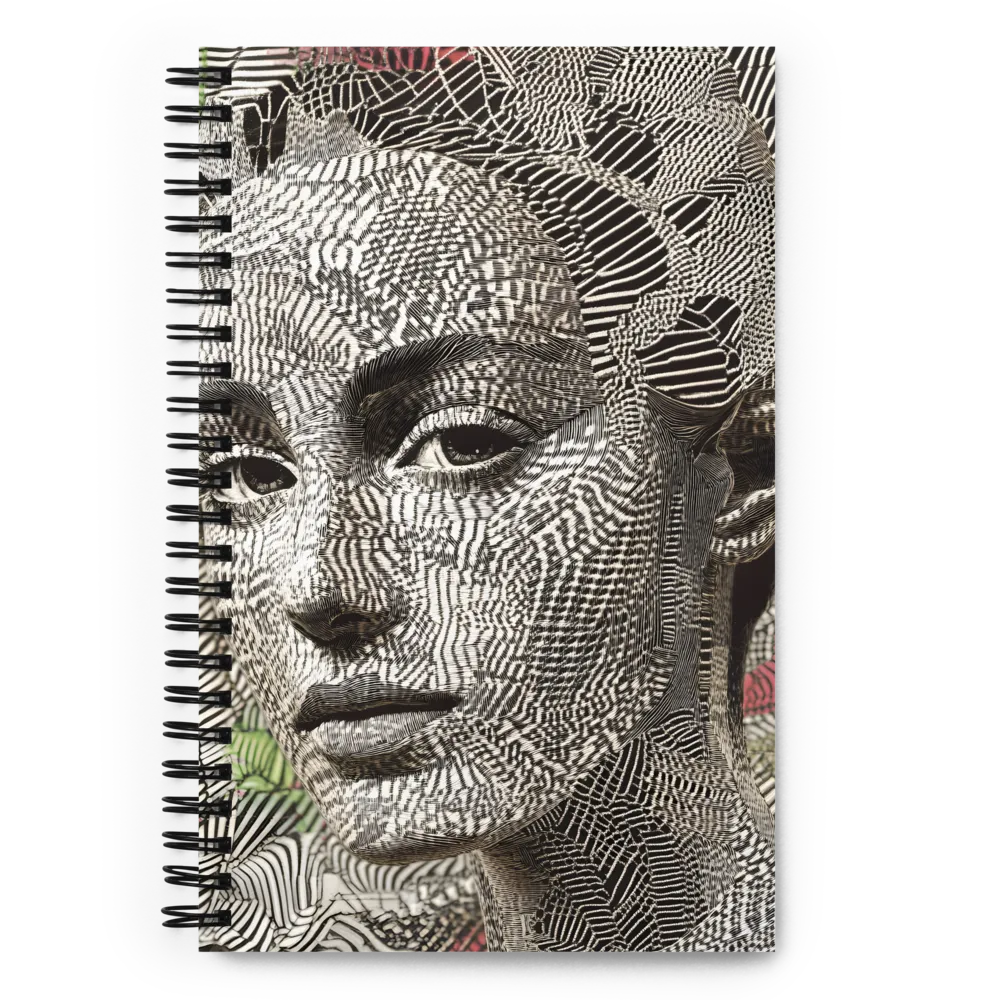 Intricate Patterns of the Human Face | Spiral Notebook