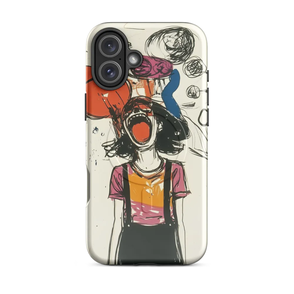 Echoes of Anguish | Phone Case |  16 Plus | MagSafe® Tough Case | Glossy