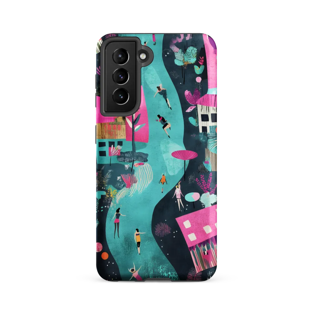 Whimsical Journey Through a Vibrant Landscape | Phone Case |  S21 FE | Tough Case | Matte