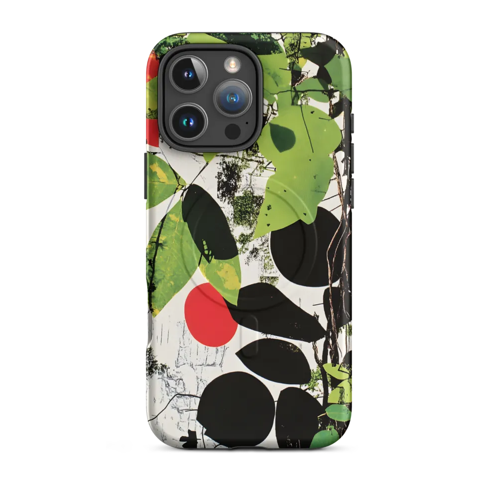 Nature's Geometry: A Contemporary Collage | Phone Case |  16 Pro Max | MagSafe® Tough Case | Matte