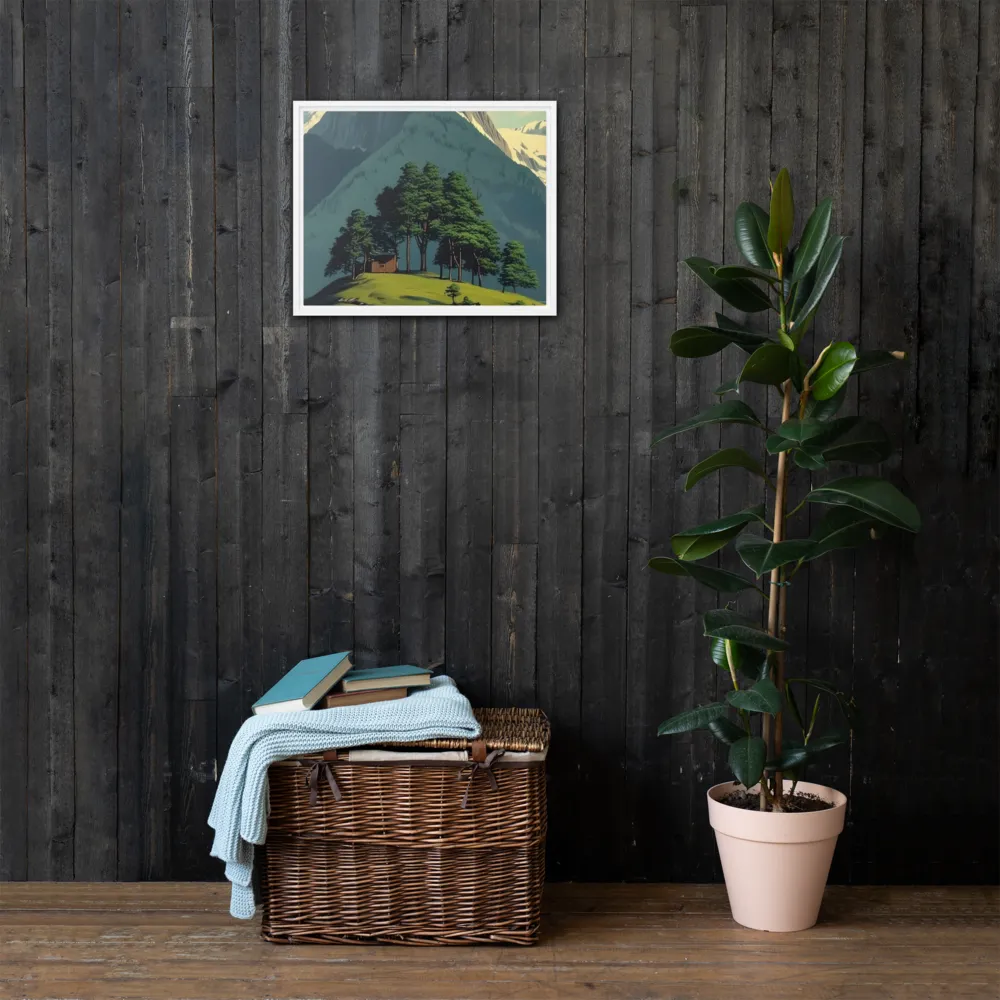 Whispers of Tranquility | Canvas with White Frame | 16″×20″