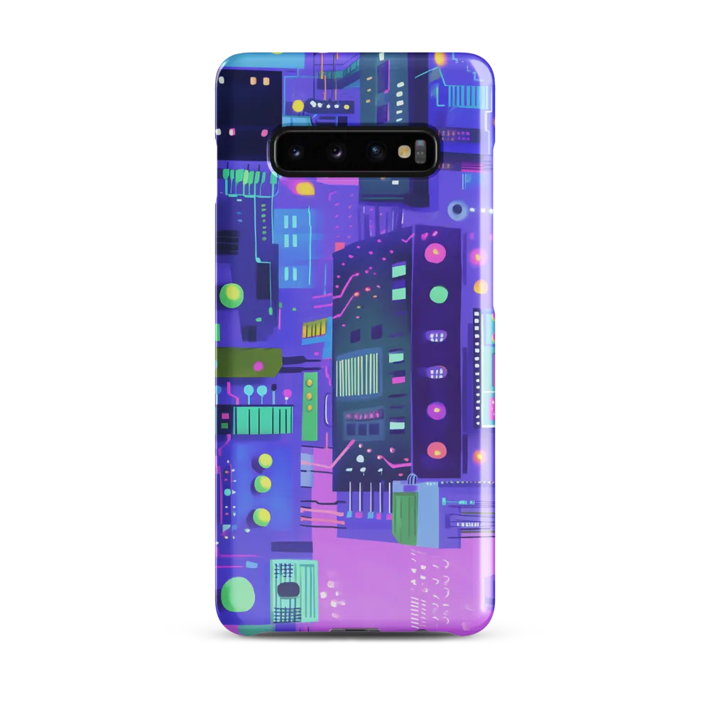 Futuristic Cityscape: A Digital Dream | Phone Case |  S10 Plus | Snap Case | Glossy