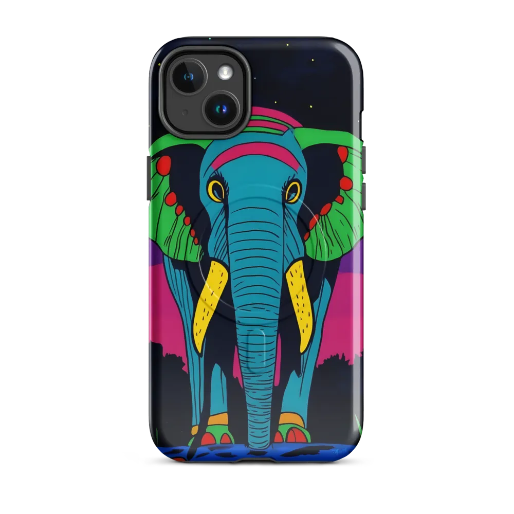 Whimsical Majesty: The Vibrant Elephant