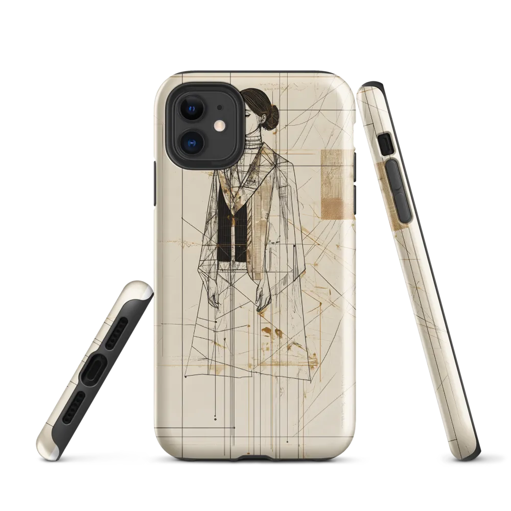 Elegance in Lines | Phone Case |  11 | Tough Case | Glossy