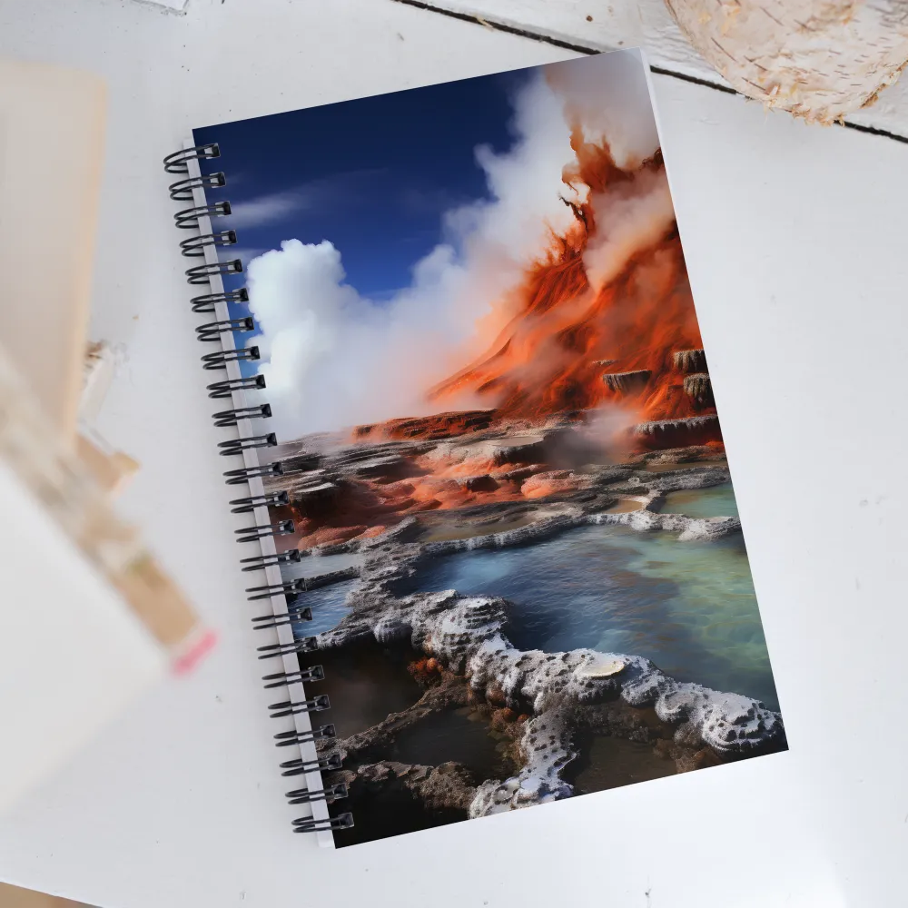 Nature's Fury: The Volcano's Expression | Spiral Notebook