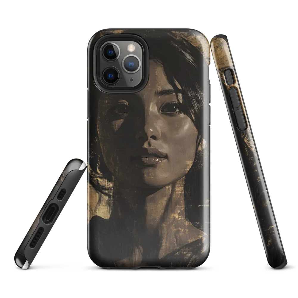 Golden Gaze: A Contemporary Portrait